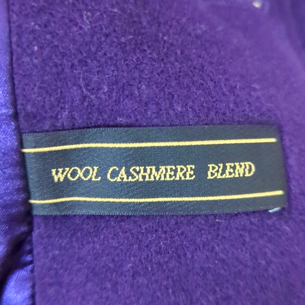 Classic Windsmoor ❤ Wool Cashmere Coat - Deep Purple with FREE Gift - Picture 3 of 5